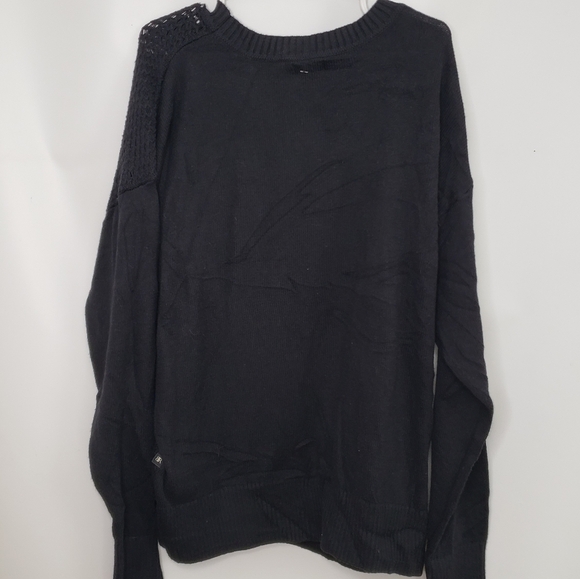 New Banana Republic Women's Black Dark Blue Knit Sweater Size XL - Picture 6 of 13